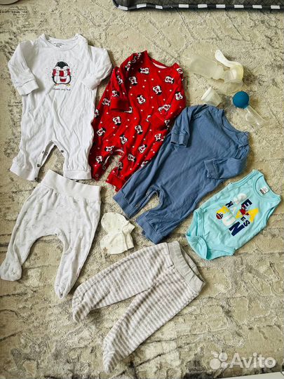 Детстке вещи пакетом плюс игрушки