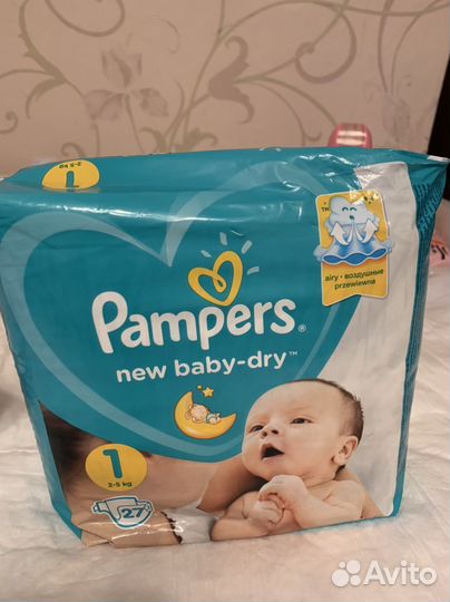 Продам Pampers размер 1