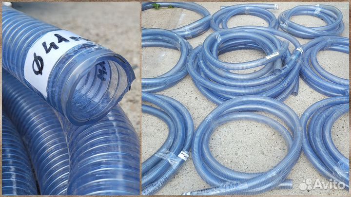 Гибкий шланг из пвх-стали, армированный проволокой