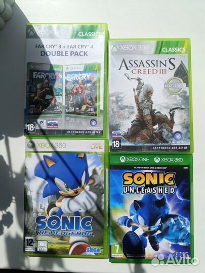 Игровые диски на Xbox 360