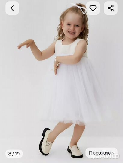 Платье нарядное пышное праздничное для девочки