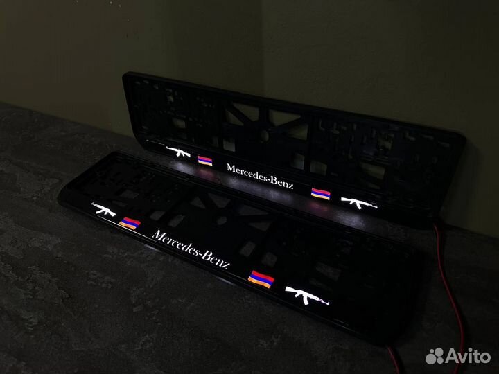 Рамка номерного знака led подсветка