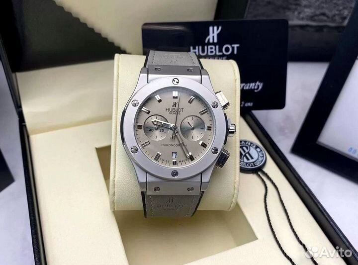 Мужские часы Hublot (Всё Активно) ремешок каучук