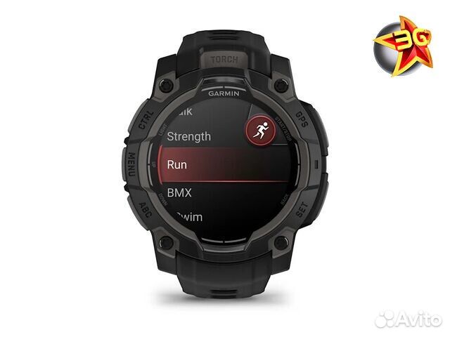 Часы Garmin Instinct 3 45 mm amoled Black 010-02936-00