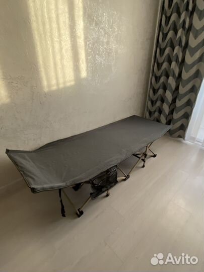 Раскладушка туристическая складная усиленная