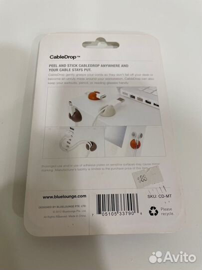 Держатель для проводов Bluelounge CableDrop