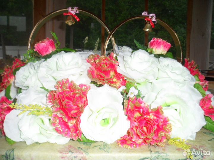 Кольца на машину свадебные