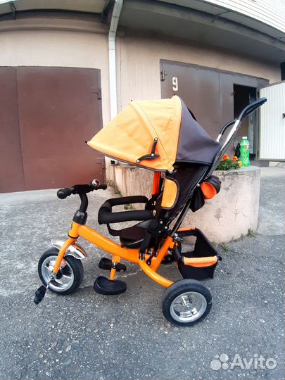 Велосипед с родительской ручкой