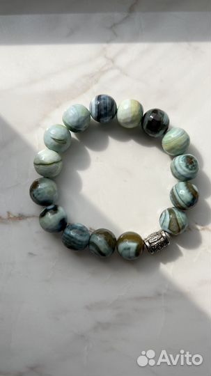 Браслет агат натуральный