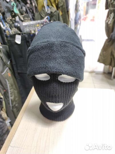 Шапка Флисовая Черная