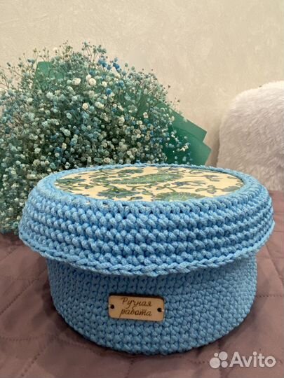 Плетеные корзинки для хранения