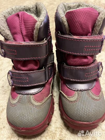 Ботинки зимние для девочки размер 24 Сапоги зимние