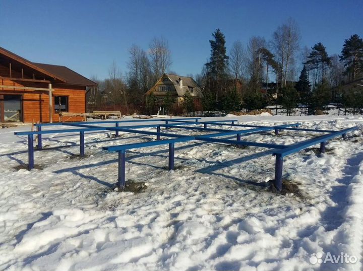 Монтаж винтовых свай под ключ