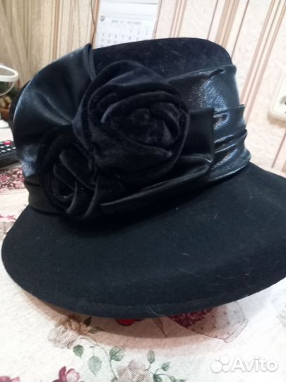 Шляпа фетровая женская