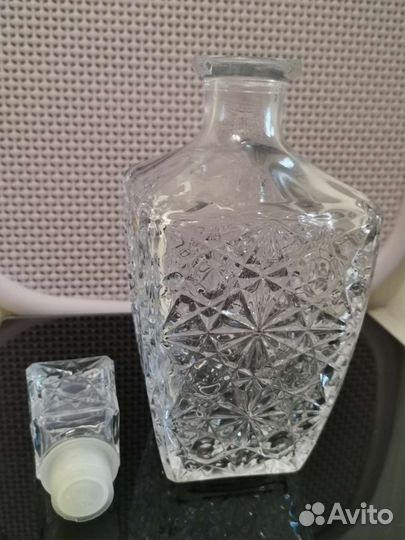Штоф хрустальный+ 4 стакана