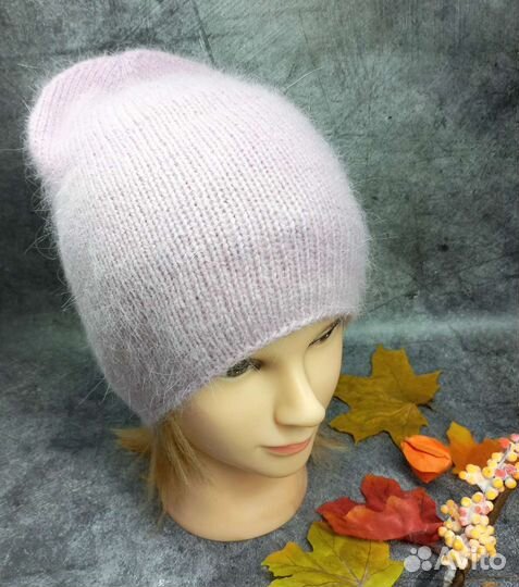 Шапочка бини из пуха норки