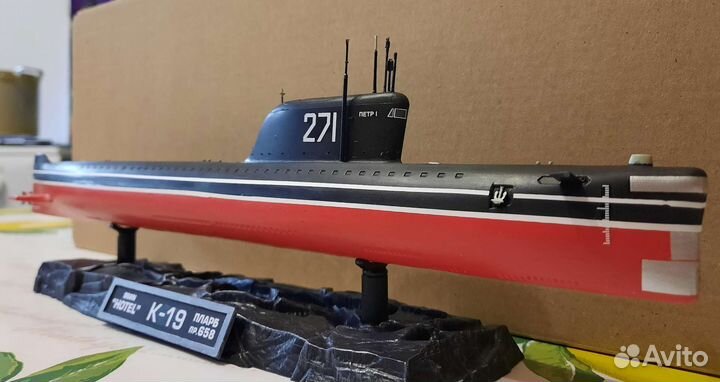 Сборная модель подводной лодки К-19