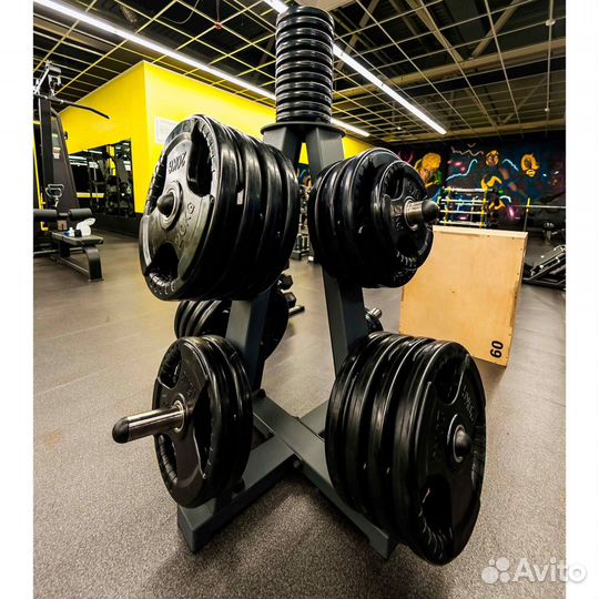 Диск обрезиненный ZSO черный 3 handle D-51, 25 кг