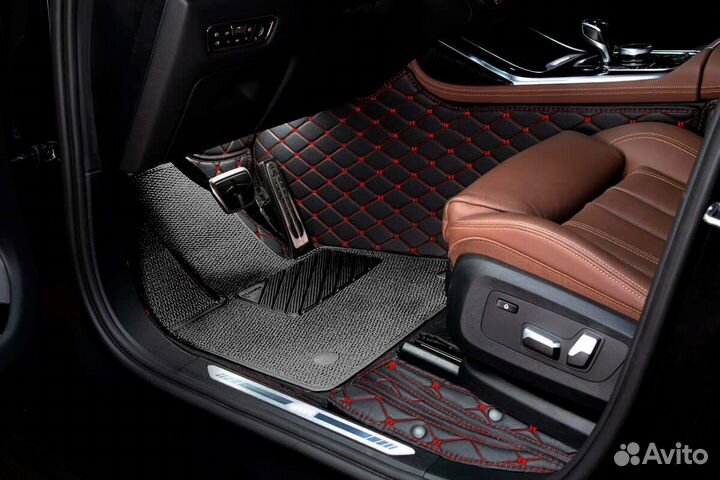 3D Коврики Exeed Салон Багажник из Экокожи