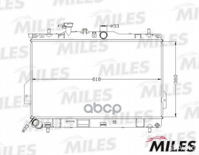 Радиатор (паяный) hyundai matrix 01- 1.6/1.8 MT