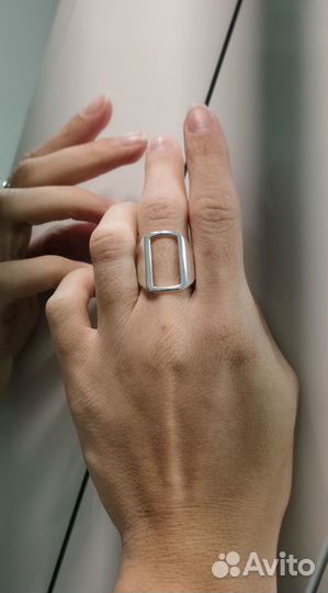 Кольцо с регулируемым размером 18-19