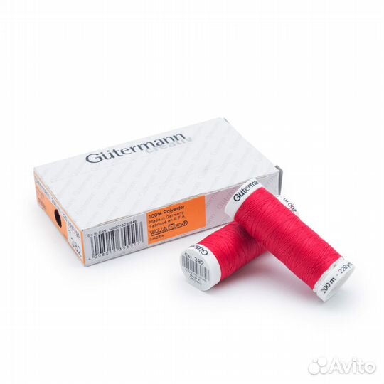 382 мальва 01 Нить Sew-All 100/200 м для всех материалов, 100% полиэстер Gutermann 748277 (382 мальв