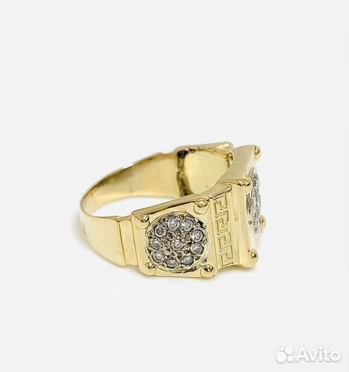 Золотое кольцо с бриллиантами 750 проба