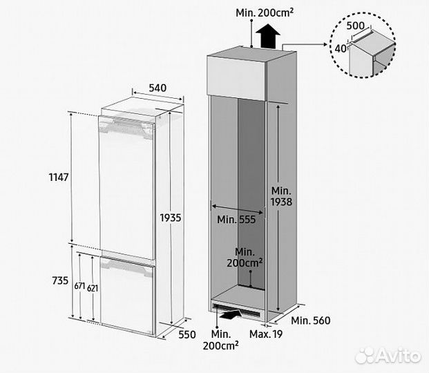 Холодильник samsung BRB30703EWW