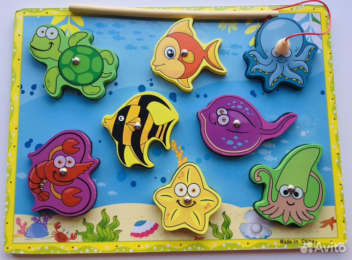 Новая Игрушка Магнитная рыбалка 0-3 года