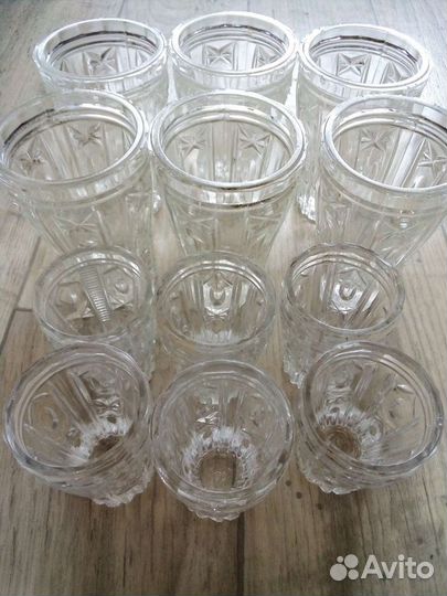 Стопка рюмки стаканы бокалы хрусталь СССР