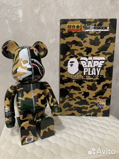 Игрушка Bearbrick 28см bape(камуфляж)