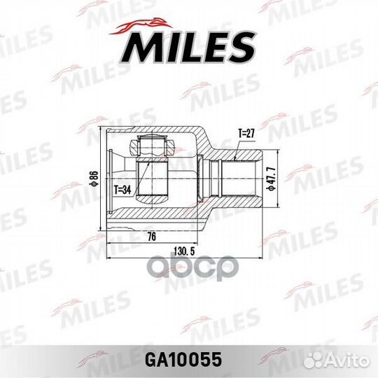 ШРУС ssangyong kyron 05-12/actyon 01-09/rexton