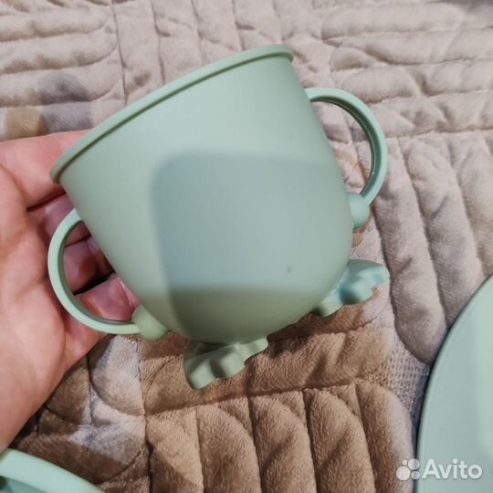 Посуда силиконовая детская 3 предмета