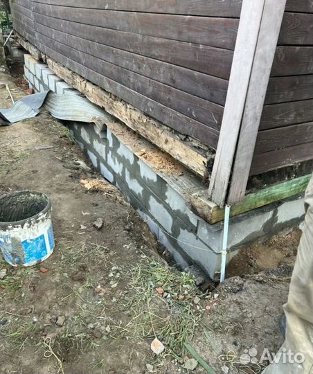 Поднятие домов замена венцов