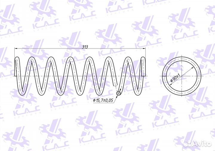 Пружина передней подвески ваз 2123 Niva Chevrolet