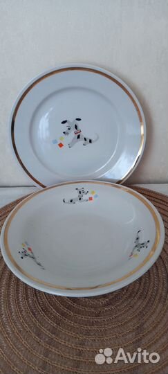 Детская посуда (тарелки, стаканы) СССР