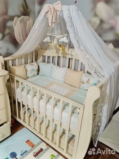 Детская кровать + матрас