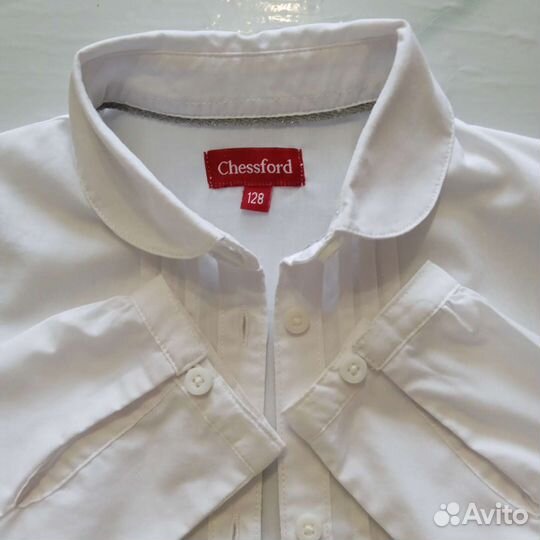 Блузка школьная для девочки рост 128