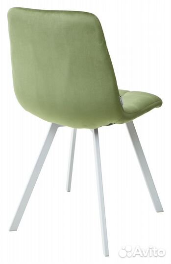 Стул chilli square белый/тк. велюр террариумный