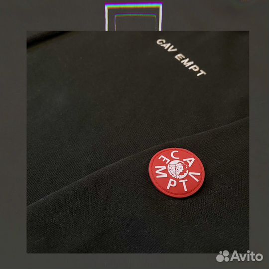 Худи Cav Empt черное стильное для улиц