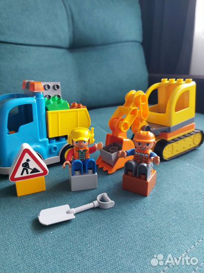 Lego duplo 10812 Грузовик и гусеничный экскаватор
