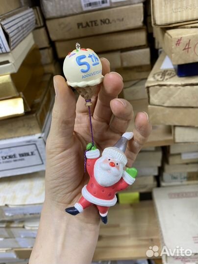 Новогодние ёлочные игрушки Дед Мороз (Санта)