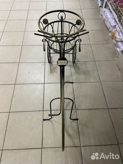 Подставка металлическая Велосипед 2-ух горшковая