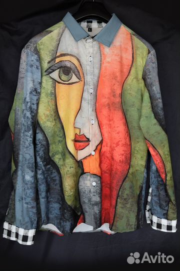 Рубашка мужская летняя с оригинальным принтом L