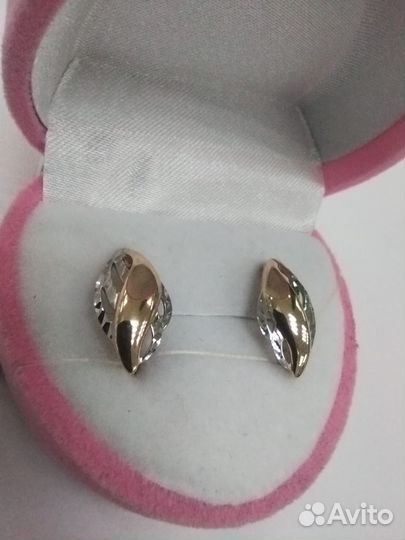 Золотые серьги (арт 100363 ) Л101Б