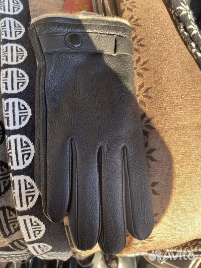 Перчатки кожанные