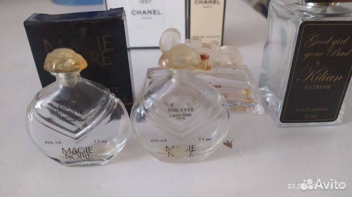 Шанель Мини и пустые флаконы