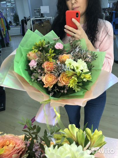 Цветы букеты маме