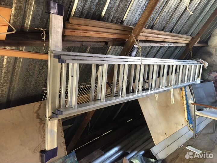 Лестница раздвижная алюминиевая