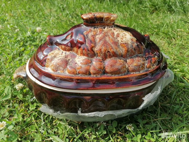 Форма для запекания / утятница керамическая новая